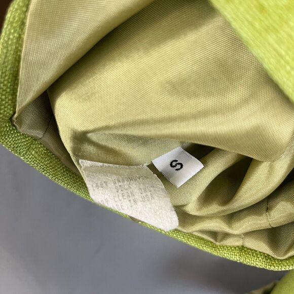 Vintage V.P. Collections Blazer Jacket Women's S Brat Green Silk Jackie O Retro - Picture 5 of 7